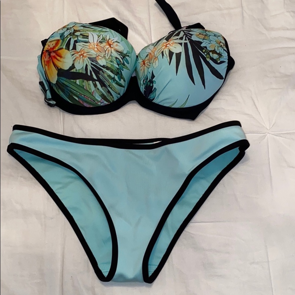 Teal bikini set